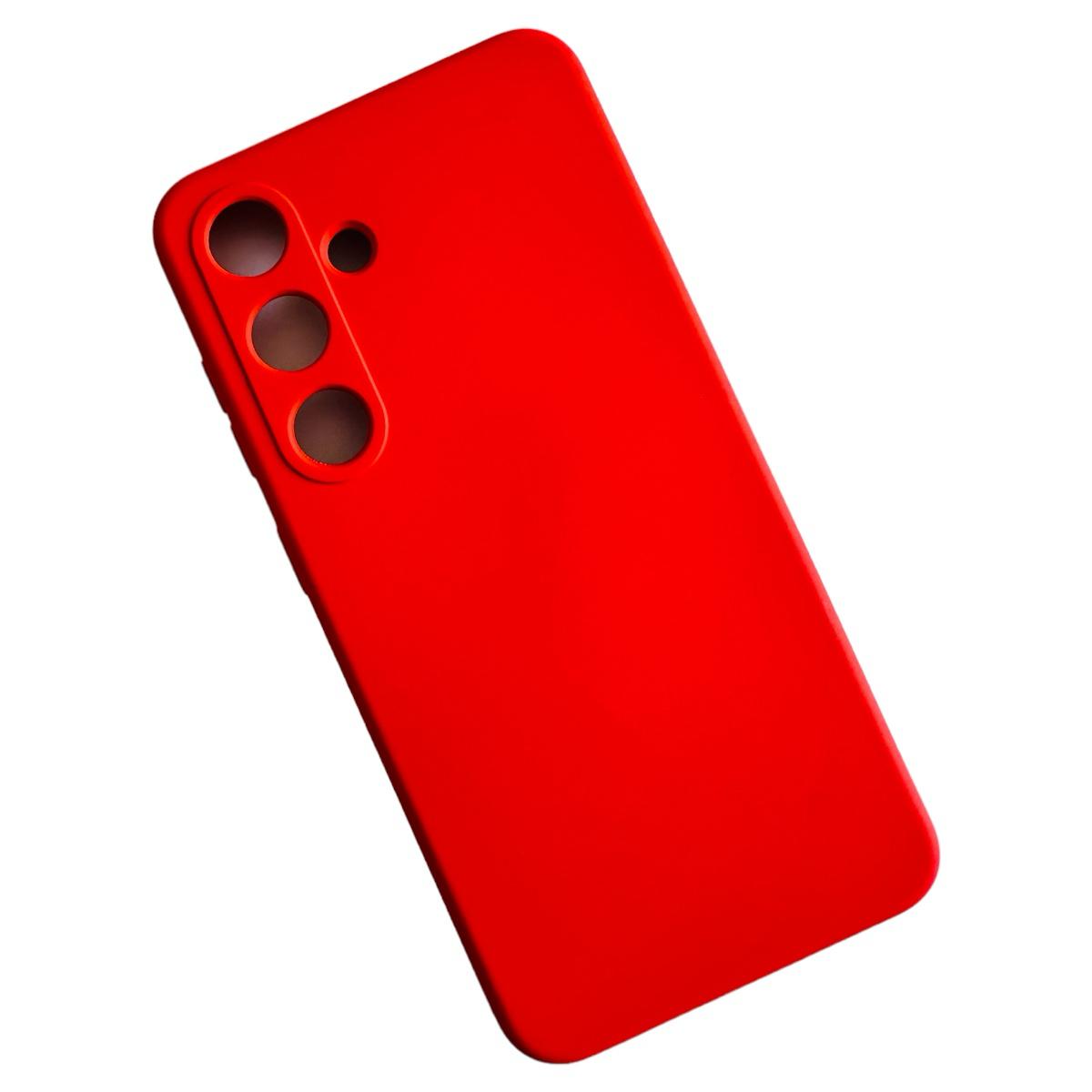 CARCASA SAMSUNG S24 PLUS FUNDA SILICONA ROJO - 1