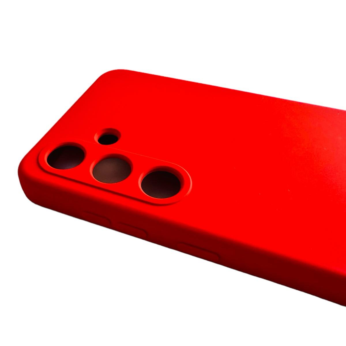 CARCASA SAMSUNG S24 PLUS FUNDA SILICONA ROJO - 3
