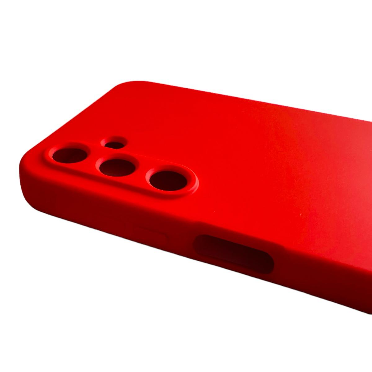 CARCASA SAMSUNG A15 FUNDA SILICONA ROJO - 5