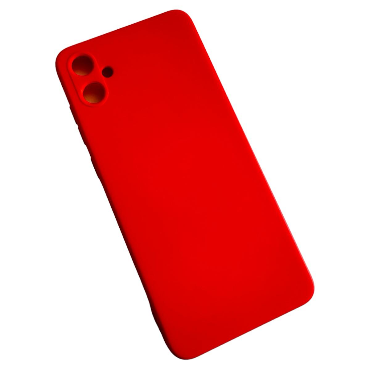 CARCASA SAMSUNG A05 NORMAL FUNDA SILICONA ROJO - 1