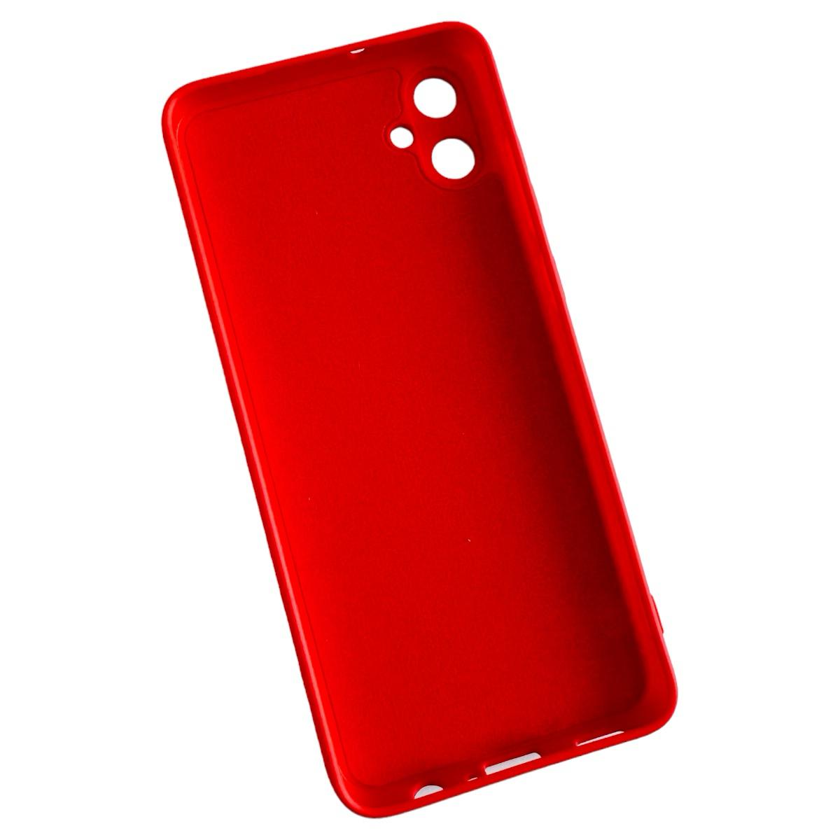 CARCASA SAMSUNG A05 NORMAL FUNDA SILICONA ROJO - 2