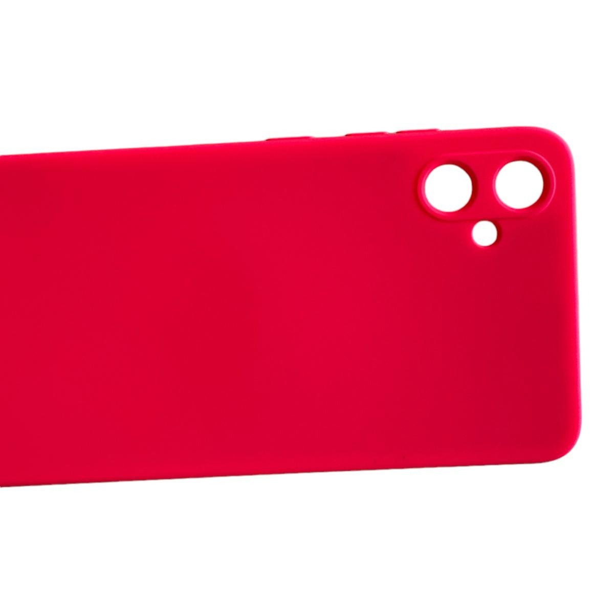 CARCASA SAMSUNG A05 NORMAL FUNDA SILICONA ROSA CHICLE - 5