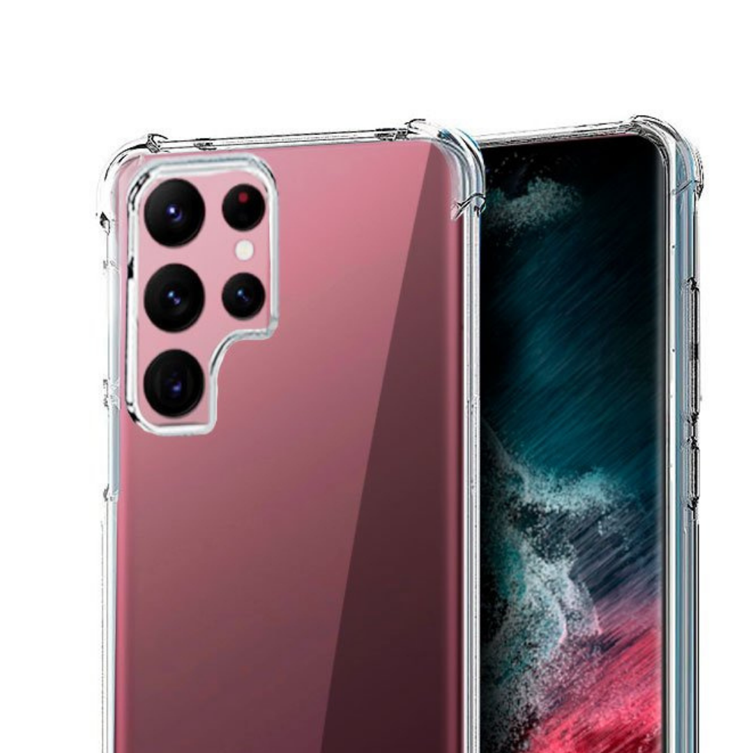 GENÉRICO CARCASA SAMSUNG S22 ULTRA TRANSPARENTE REFORZADA