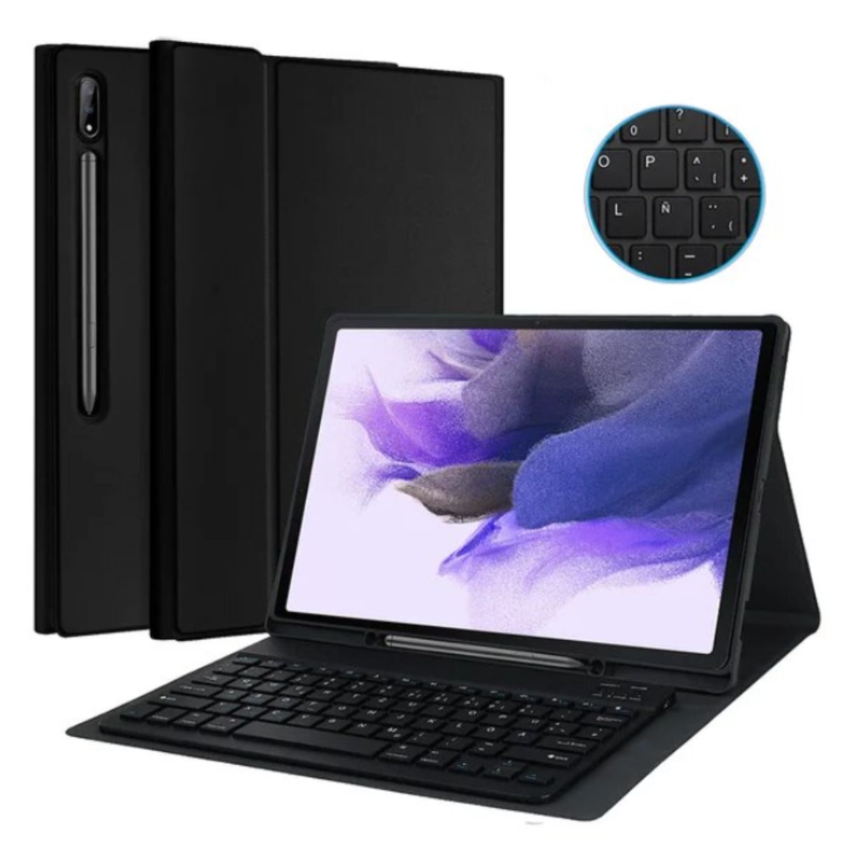 FUNDA CON TECLADO NEGRO PARA SAMSUNG S8 ULTRA/S9 ULTRA 14.6 - 1