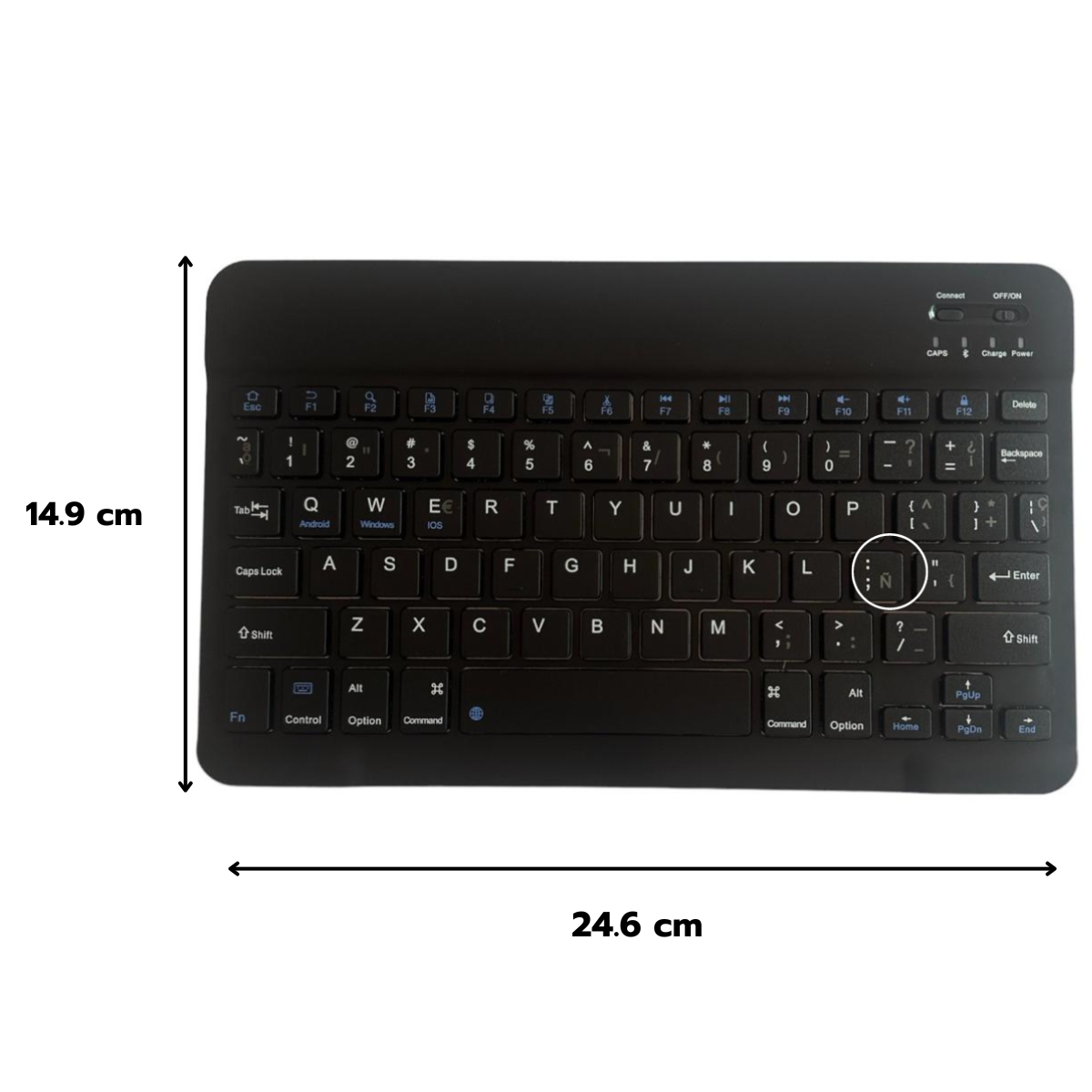 FUNDA CON TECLADO NEGRO PARA SAMSUNG S8 ULTRA/S9 ULTRA 14.6 - 7