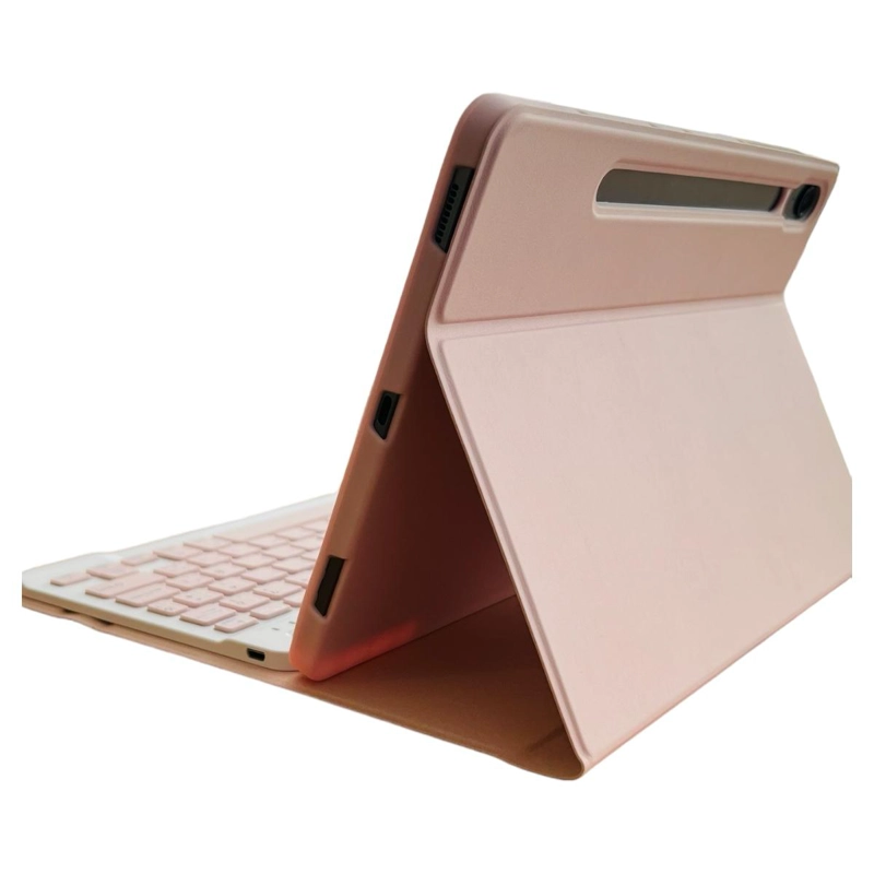 FUNDA CON TECLADO ROSADO PARA SAMSUNG S9/S9 FE 10.9 ESPAÑOL - 8