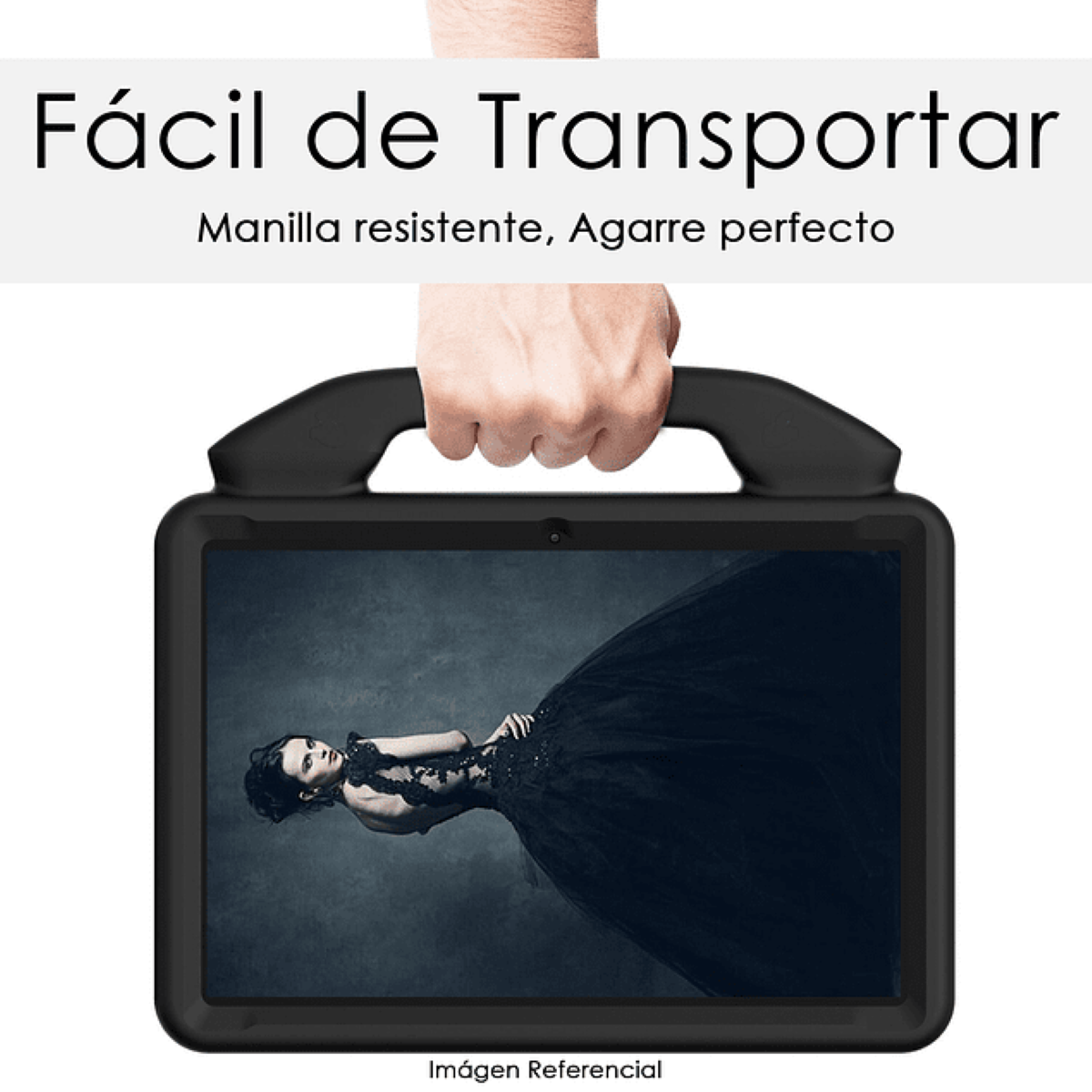 CARCASA NIÑOS ANTI-GOLPES PARA TABLET SAMSUNG A9 8.7 X110 NEGRO - 3