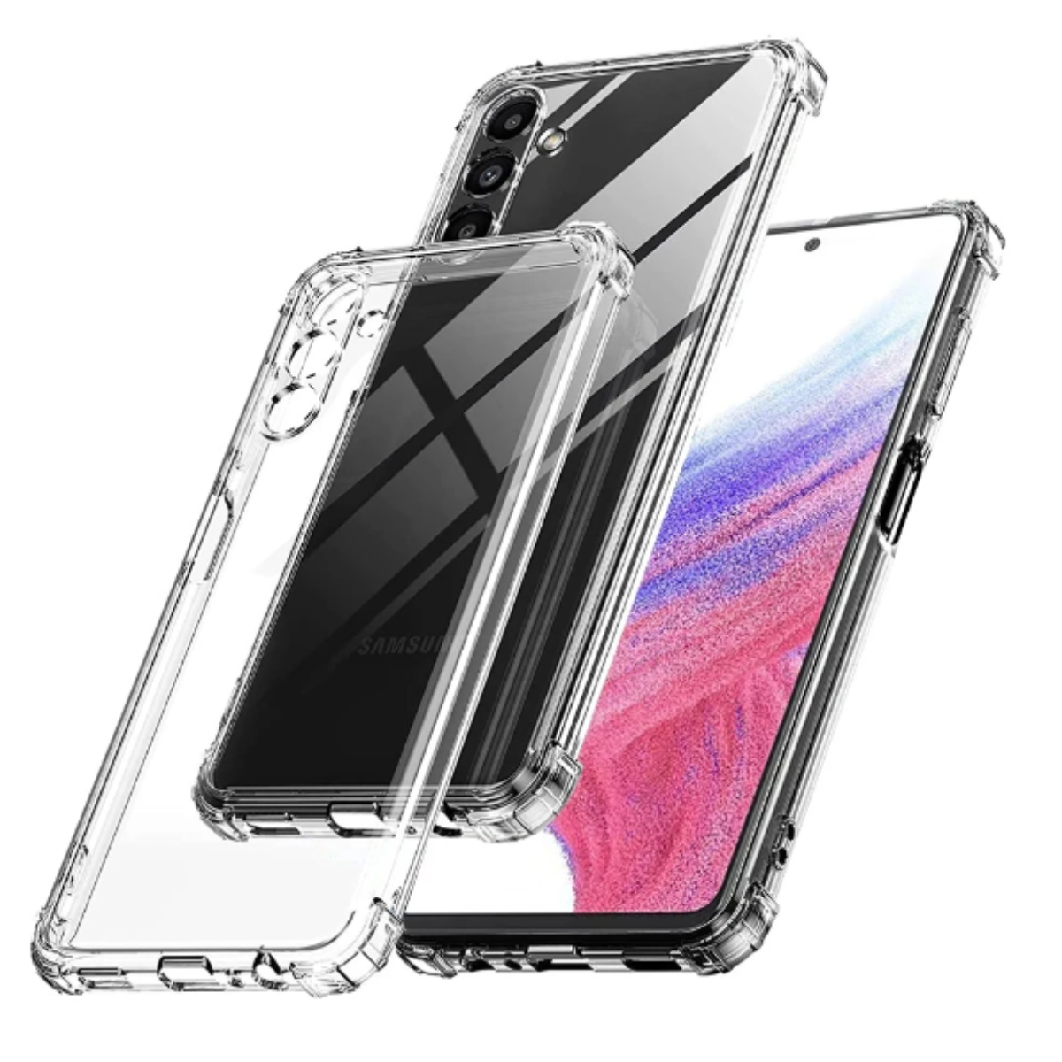 CARCASA SAMSUNG A55 5G TRANSPARENTE REFORZADA - 1