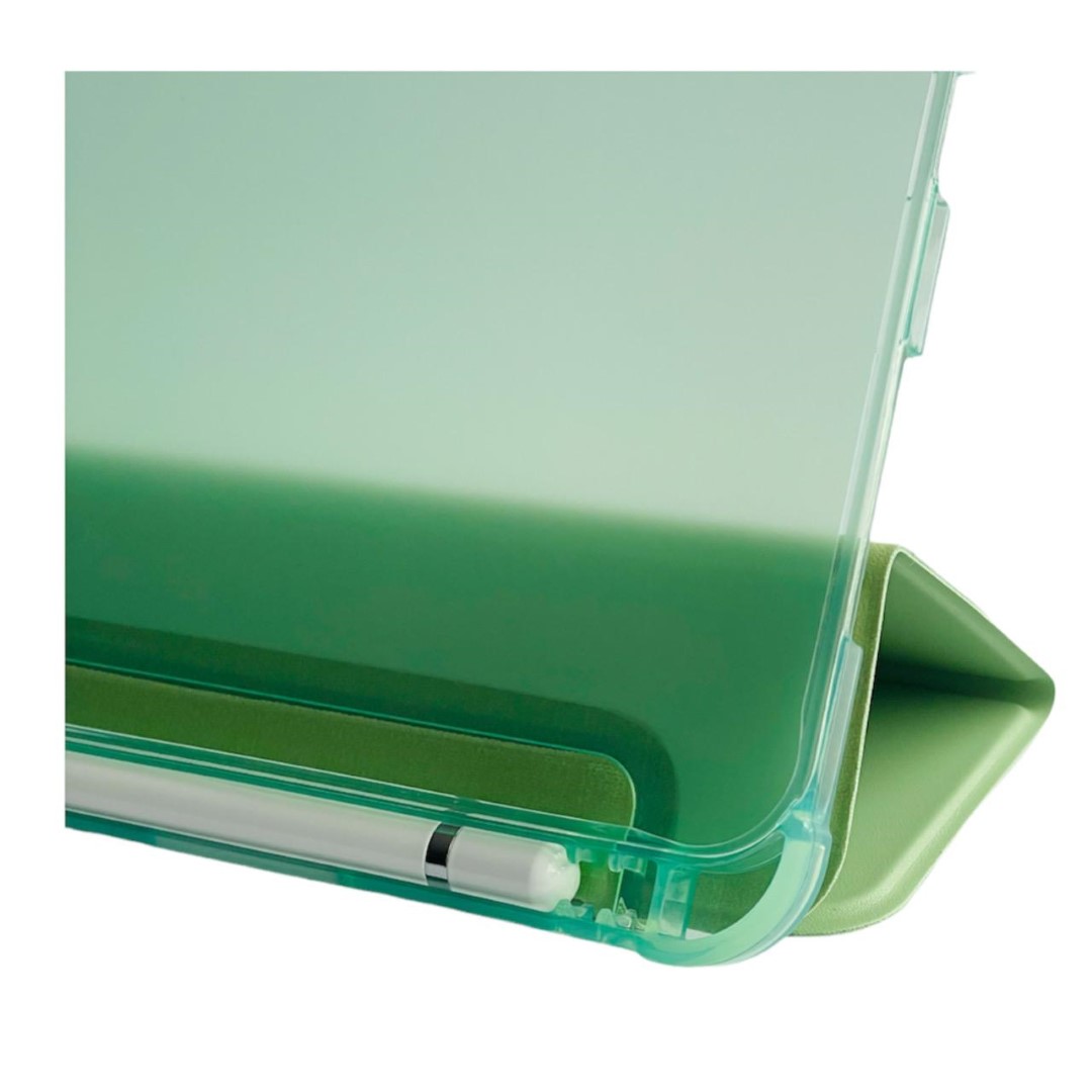 FUNDA SMART COVER PARA IPAD AIR 11 M2 2024 CON RANURA VERDE MENTA - 3