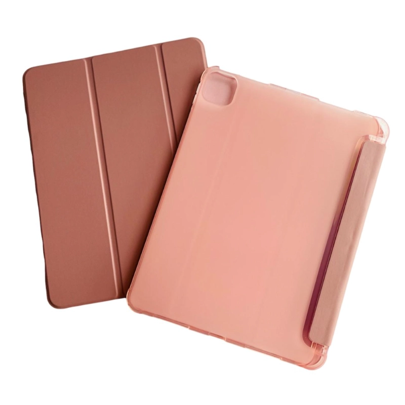 FUNDA SMART COVER PARA IPAD AIR 11 M2 2024 CON RANURA ROSE GOLD - 1