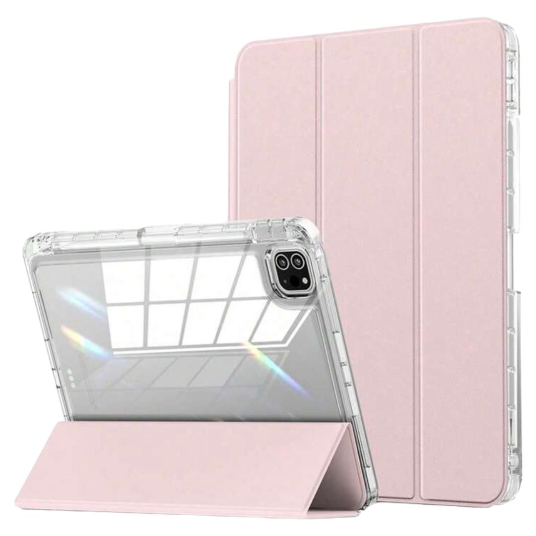 CARCASA SMART COVER CLEAR PARA IPAD AIR 6 11 M2 2024 ROSADO - 1