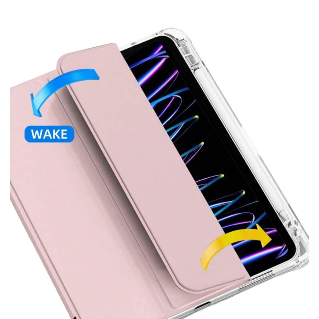 CARCASA SMART COVER CLEAR PARA IPAD AIR 6 11 M2 2024 ROSADO - 5
