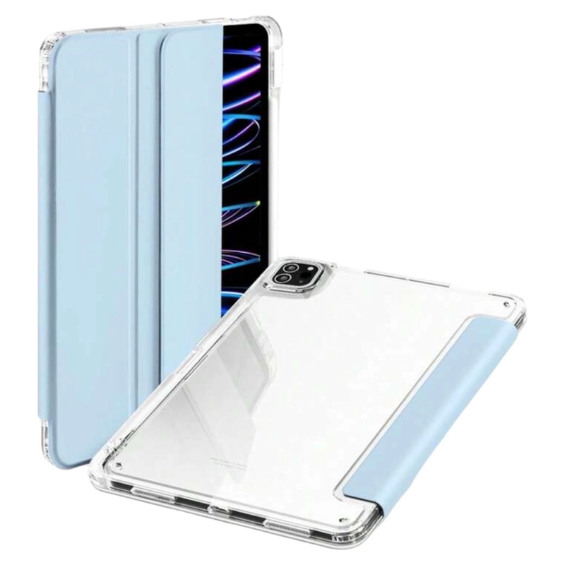 CARCASA SMART COVER CLEAR PARA IPAD AIR 6 11 M2 2024 AZUL CLARO - 1