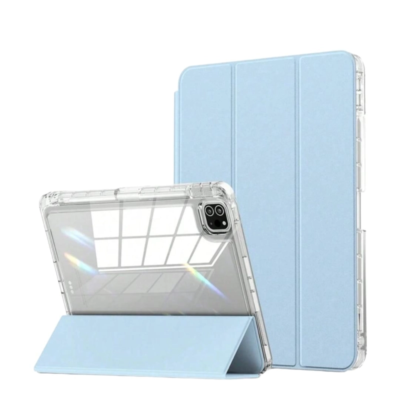 CARCASA SMART COVER CLEAR PARA IPAD AIR 6 11 M2 2024 AZUL CLARO - 2