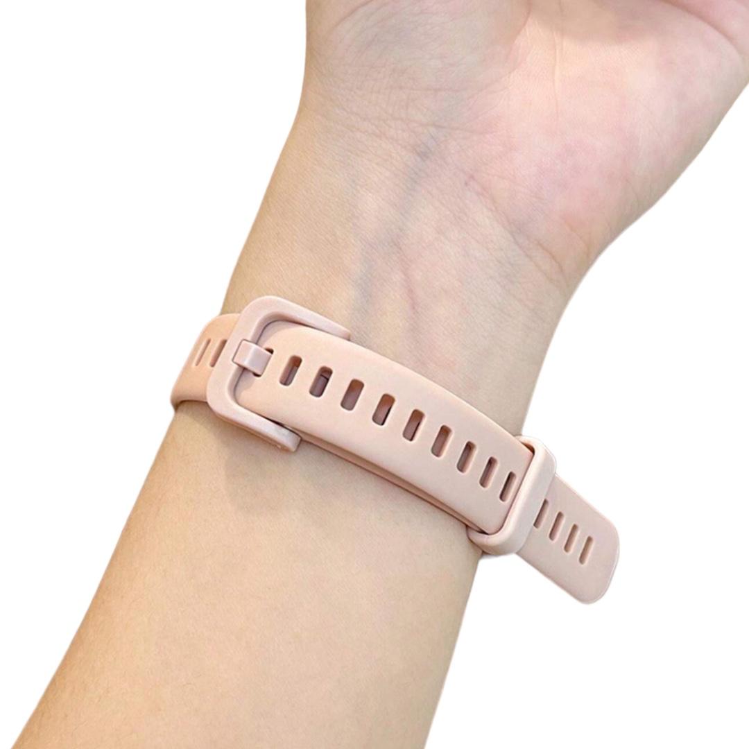 CORREA RELOJ REPUESTO SILICONA HUAWEI HONOR BAND 8 ROSADO - 2