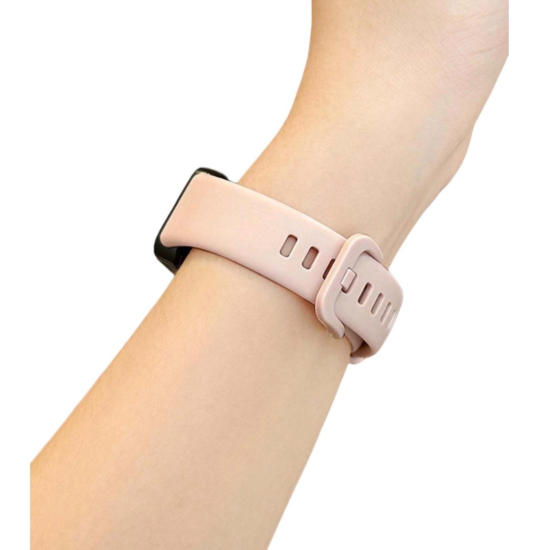 CORREA RELOJ REPUESTO SILICONA HUAWEI HONOR BAND 8 ROSADO - 3