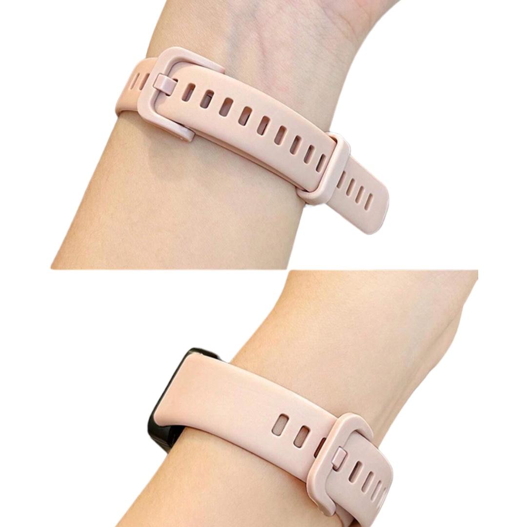 CORREA RELOJ REPUESTO SILICONA HUAWEI HONOR BAND 8 ROSADO - 4
