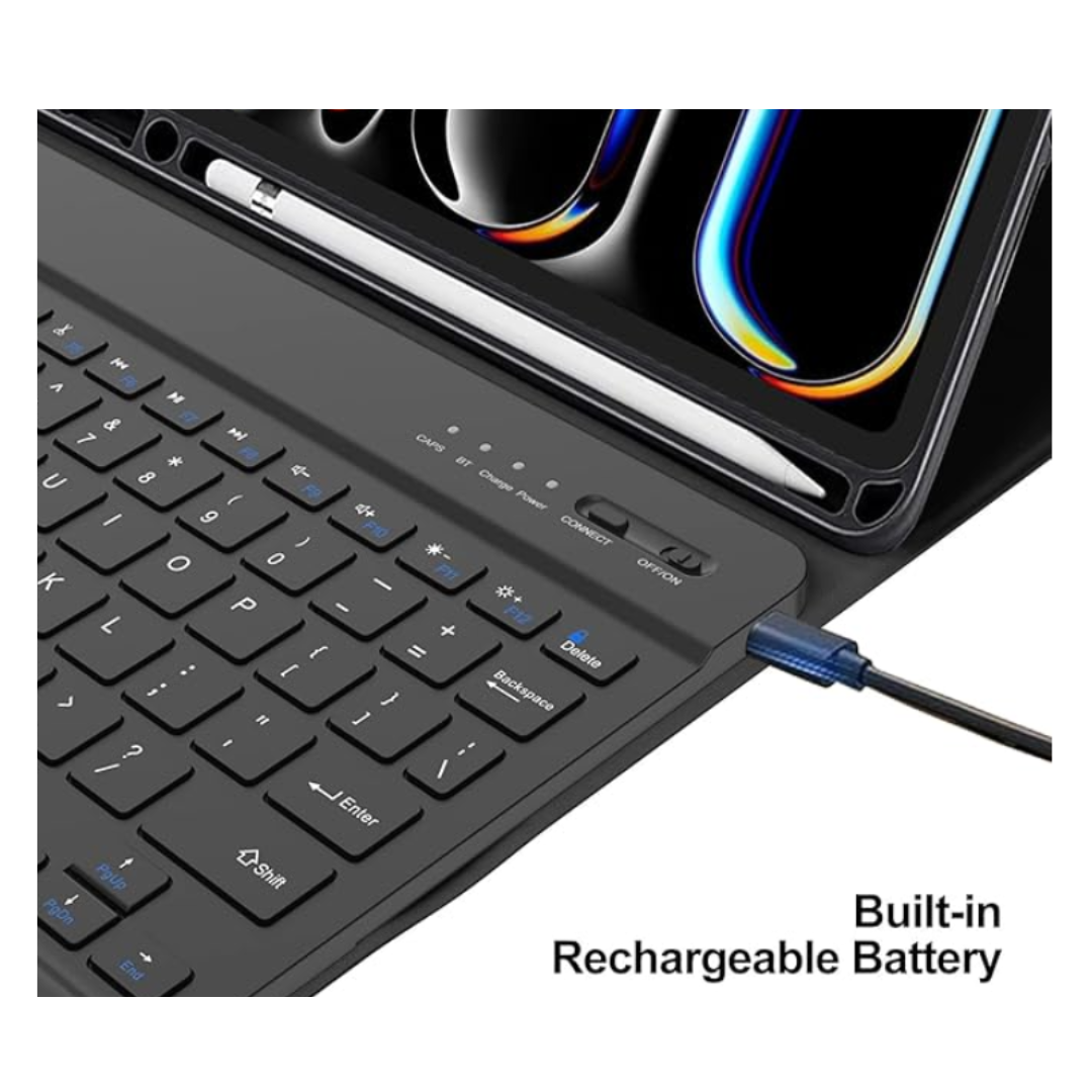 FUNDA CON TECLADO NEGRO PARA IPAD AIR 13 M2 ESPAÑOL - 5