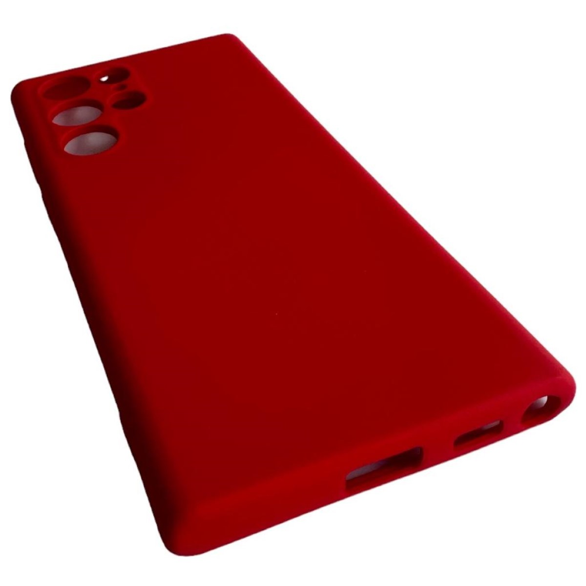 CARCASA SAMSUNG S22 ULTRA FUNDA SILICONA ROJO - 3