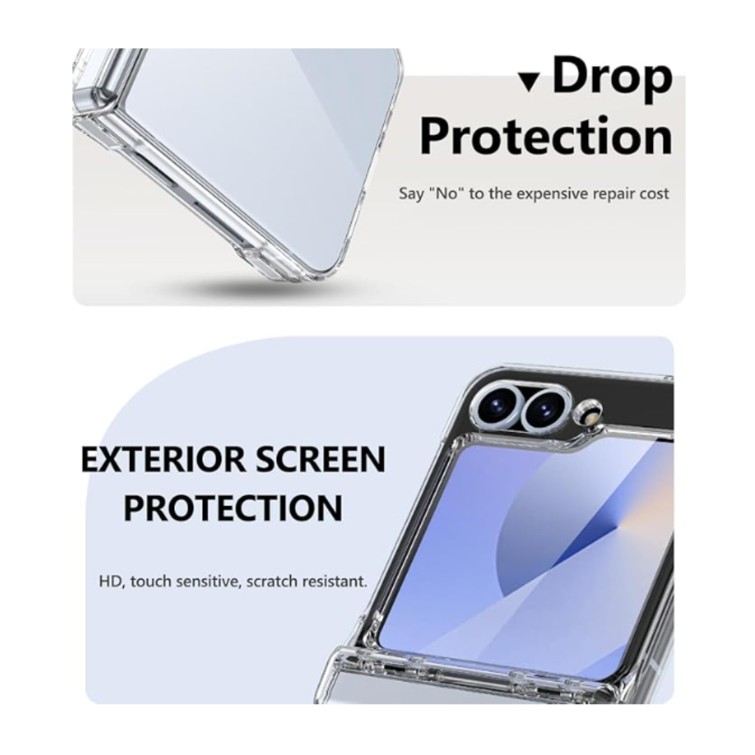 CARCASA SAMSUNG Z FLIP 6 TRANSPARENTE BISAGRA - 3