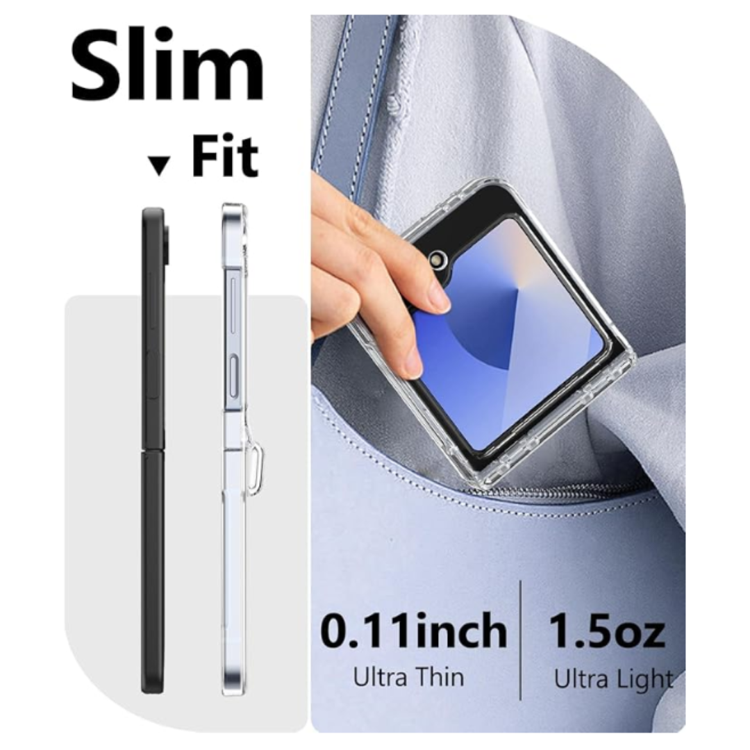 CARCASA SAMSUNG Z FLIP 6 TRANSPARENTE BISAGRA - 4