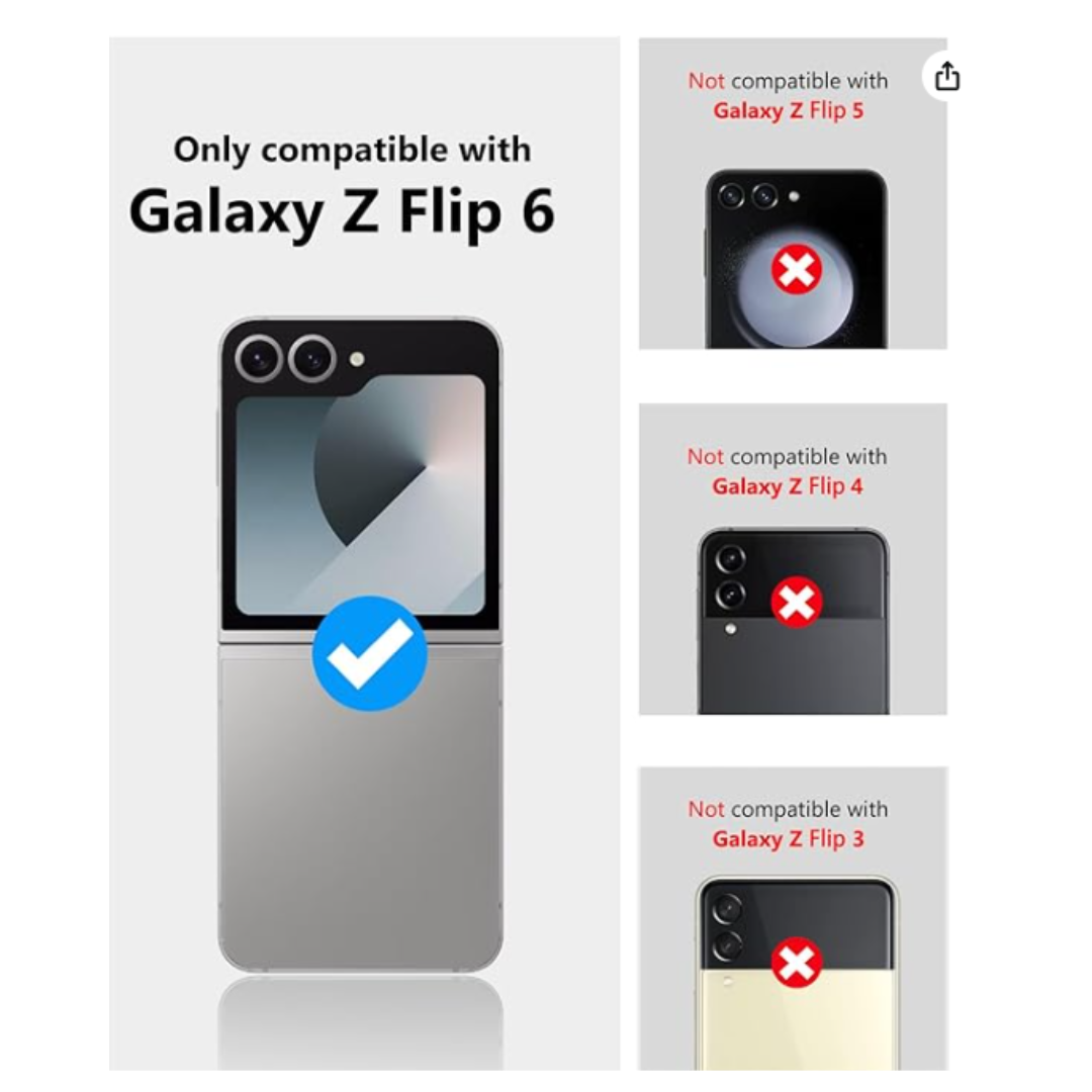 CARCASA SAMSUNG Z FLIP 6 TRANSPARENTE BISAGRA - 5