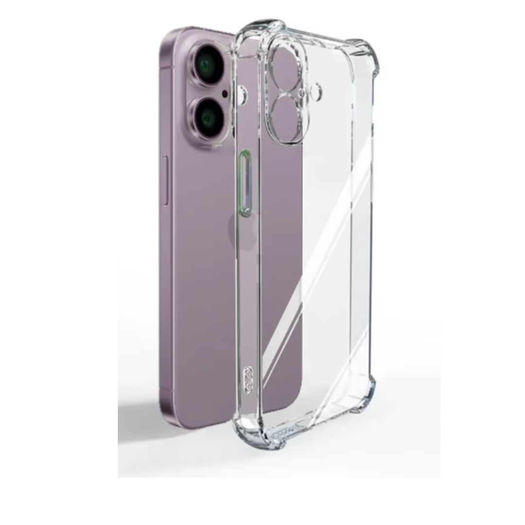 GENÉRICO CARCASA IPHONE 16 PLUS FUNDA TRANSPARENTE REFORZADA