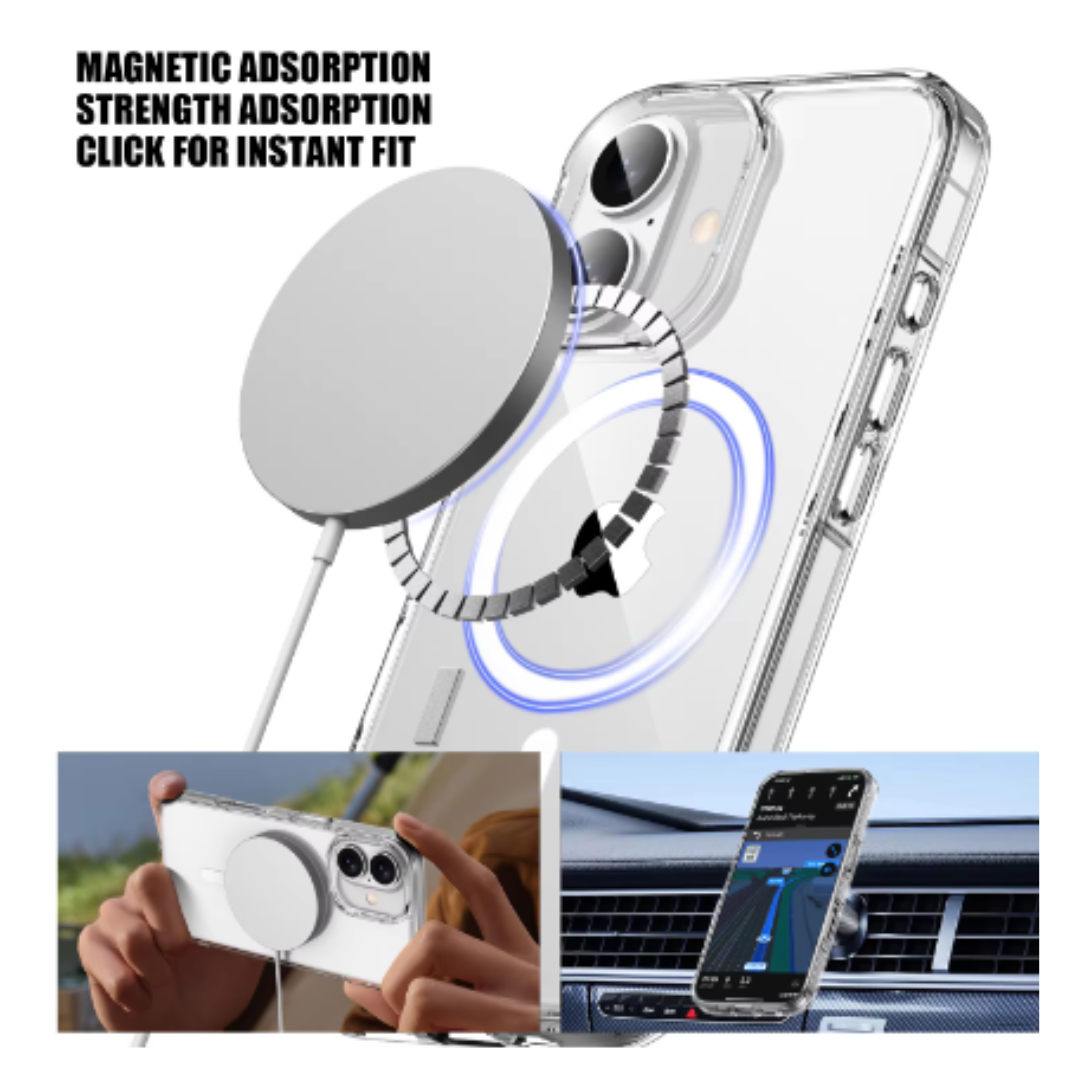 CARCASA IPHONE 16 MAGSAFE TRANSPARENTE - 3