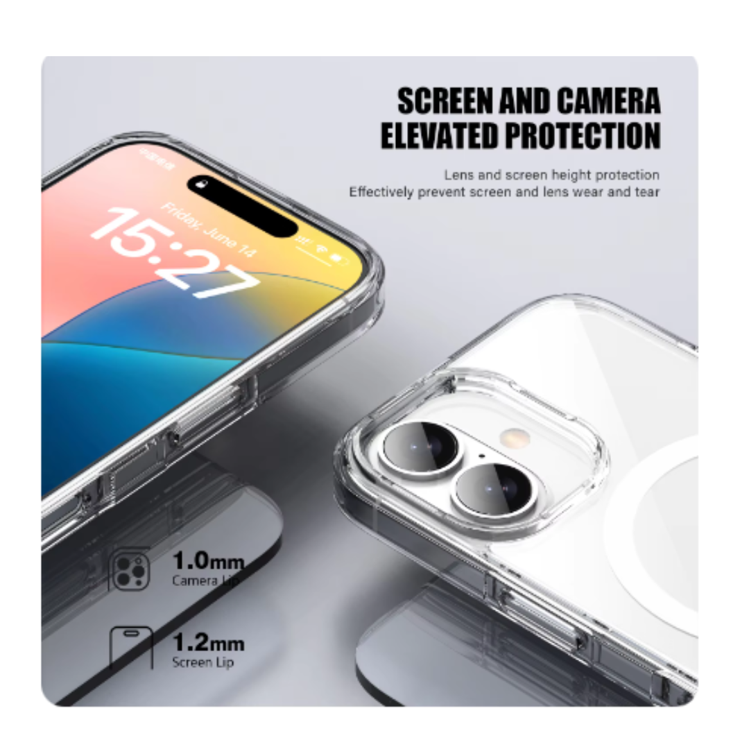 CARCASA IPHONE 16 MAGSAFE TRANSPARENTE - 4