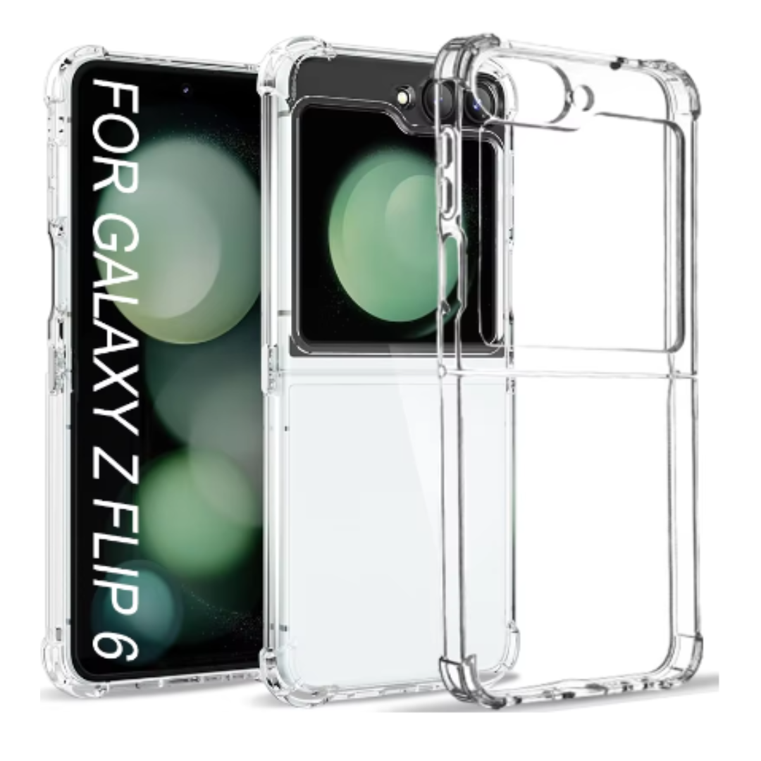 CARCASA SAMSUNG Z FLIP 6 TRANSPARENTE REFORZADA - 1