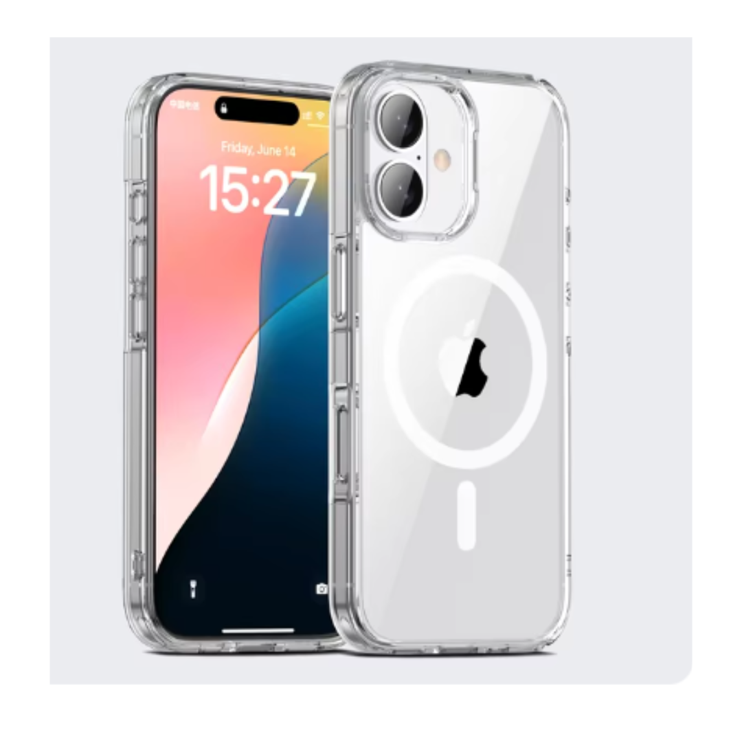 CARCASA IPHONE 16 PRO MAX MAGSAFE TRANSPARENTE - 5