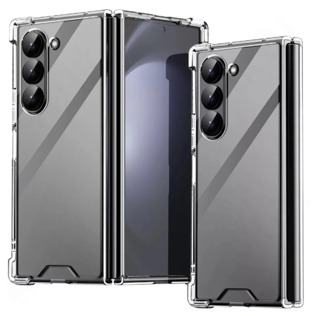 GENÉRICO CARCASA SAMSUNG Z FOLD 6 TRANSPARENTE REFORZADA
