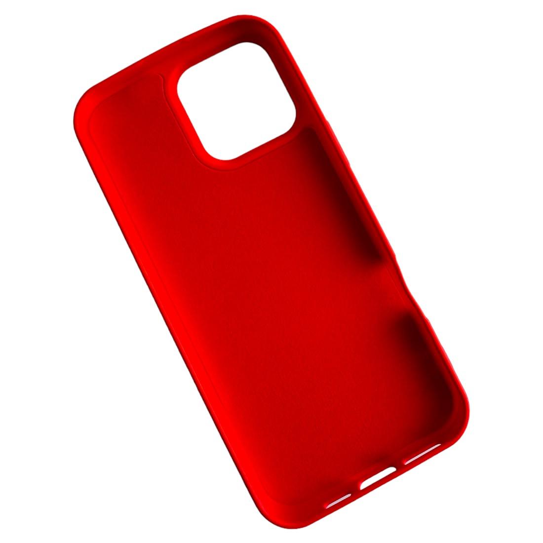 CARCASA IPHONE 16 PRO FUNDA SILICONA COLOR ROJO - 2
