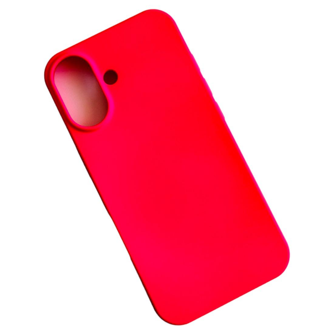 GENÉRICO CARCASA IPHONE 16 FUNDA SILICONA COLOR ROSA CHICLE