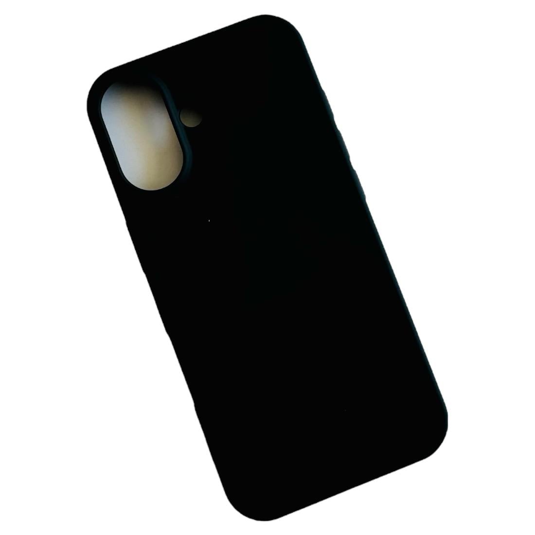 GENÉRICO CARCASA IPHONE 16 PLUS FUNDA SILICONA COLOR NEGRO