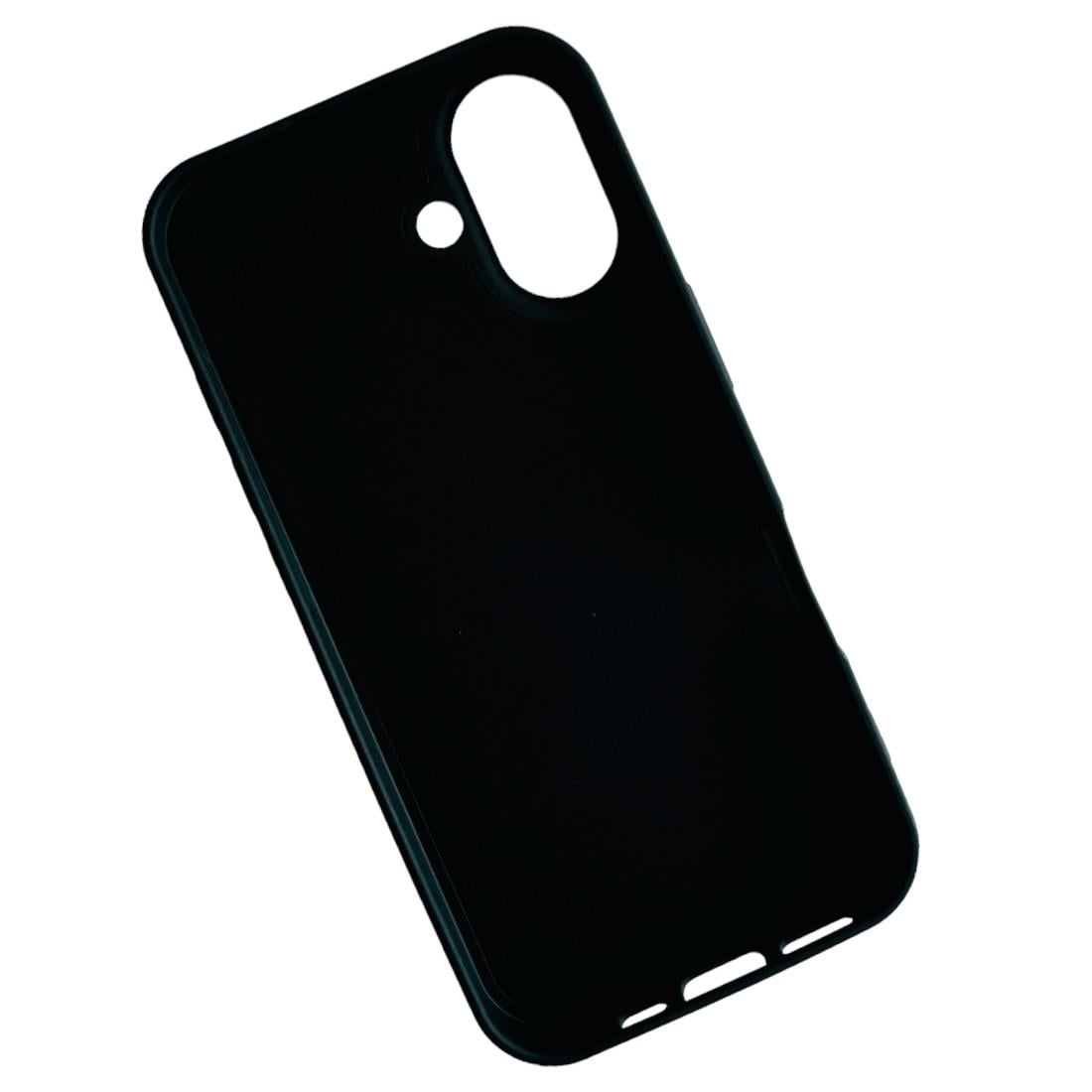 CARCASA IPHONE 16 PLUS FUNDA SILICONA COLOR NEGRO - 2