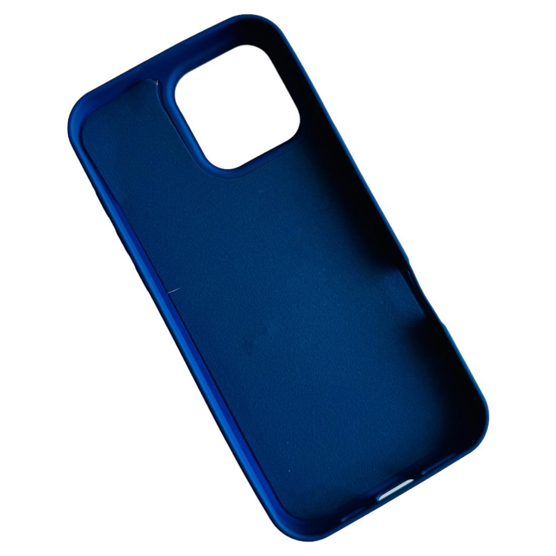 CARCASA IPHONE 16 PRO FUNDA SILICONA COLOR AZUL - 2