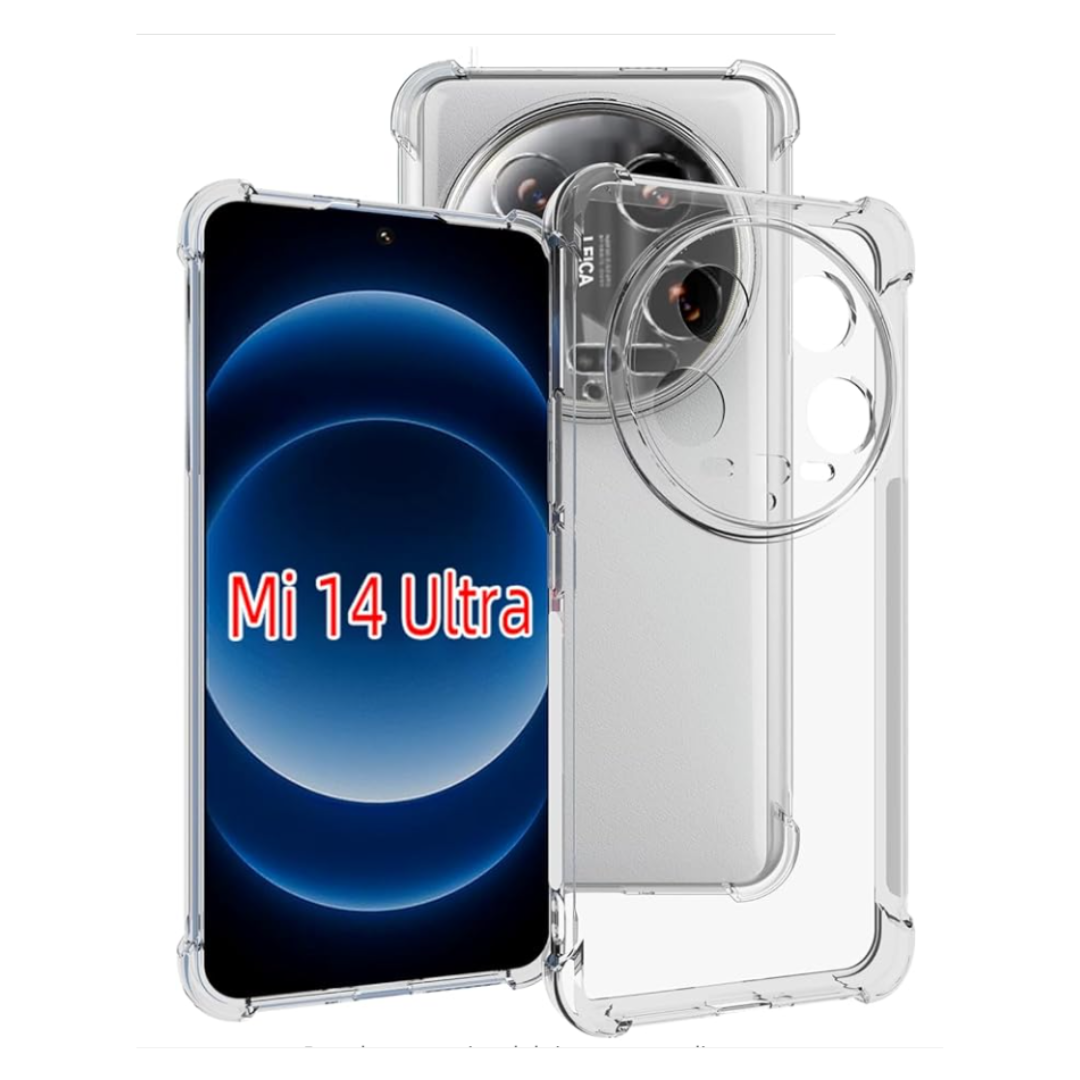 CARCASA FUNDA PARA XIAOMI 14 ULTRA 5G TRANSPARENTE REFORZADA - 1