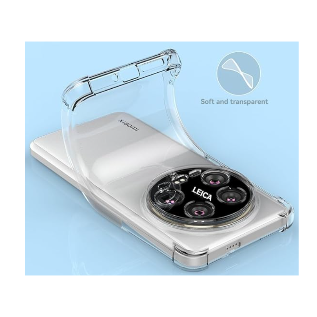 CARCASA FUNDA PARA XIAOMI 14 ULTRA 5G TRANSPARENTE REFORZADA - 2