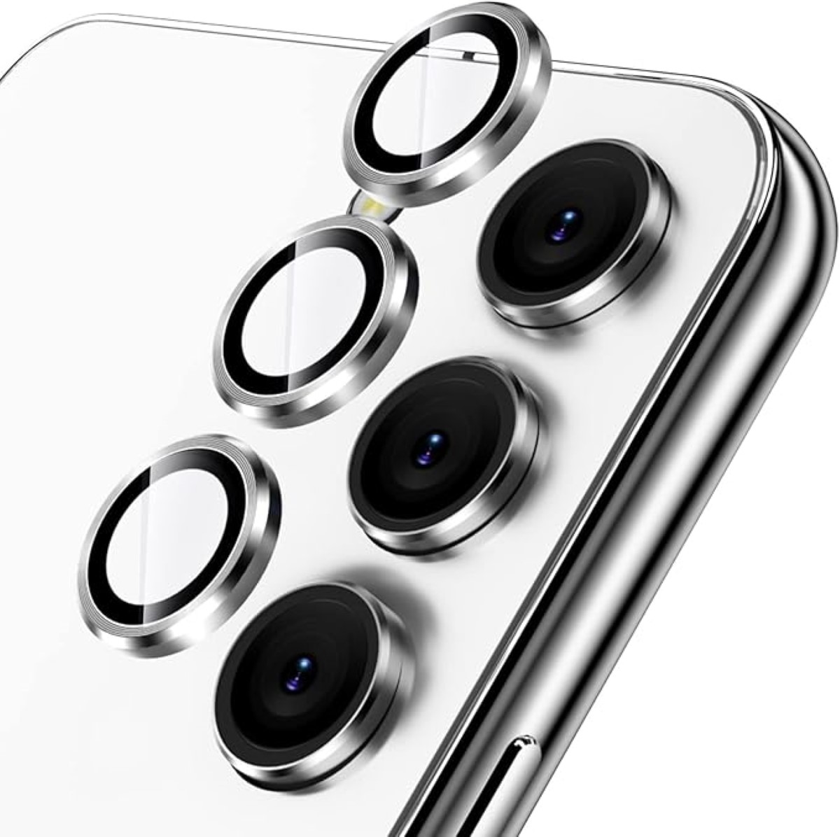 GENÉRICO PROTECTOR DE LENTES CÁMARA SAMSUNG A14 A34 5G SILVER