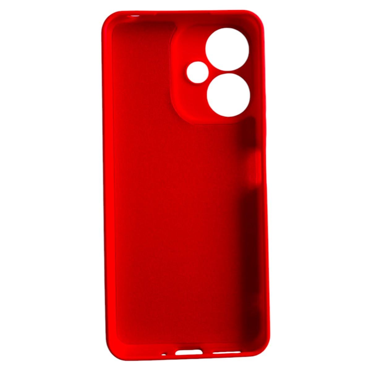 CARCASA FUNDA XIAOMI REDMI 13C 5G SILICONA COLOR ROJO - 3