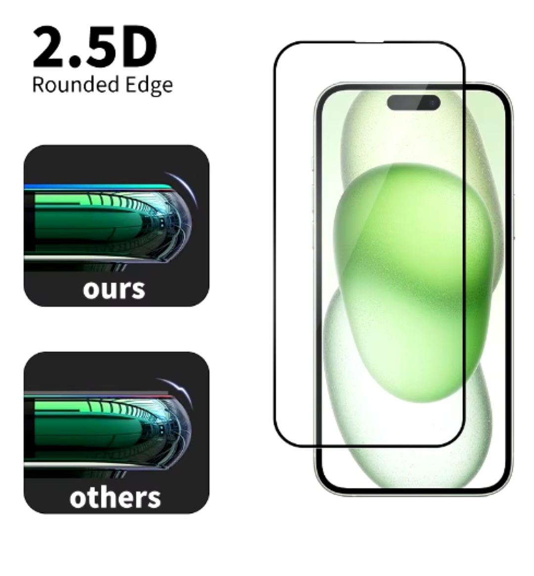 MICA LÁMINA VIDRIO TEMPLADO COMPLETA PARA IPHONE 16 PRO - 3