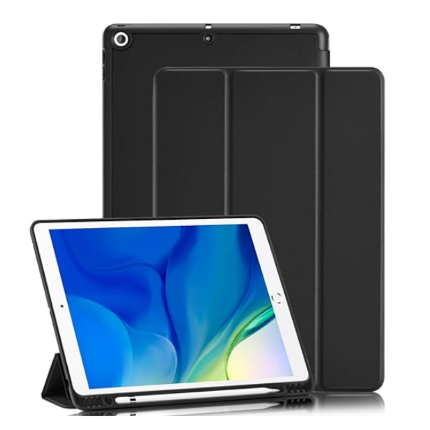 CARCASA SMART COVER RANURA PARA IPAD AIR 13 M2 2024 NEGRO - 3