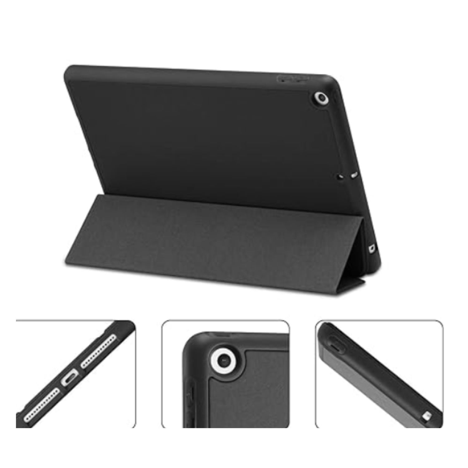 CARCASA SMART COVER RANURA PARA IPAD AIR 13 M2 2024 NEGRO - 4