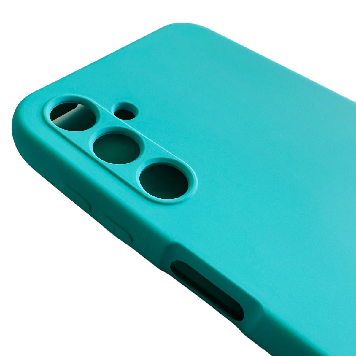 CARCASA FUNDA SAMSUNG A24 SILICONA TURQUESA - 2