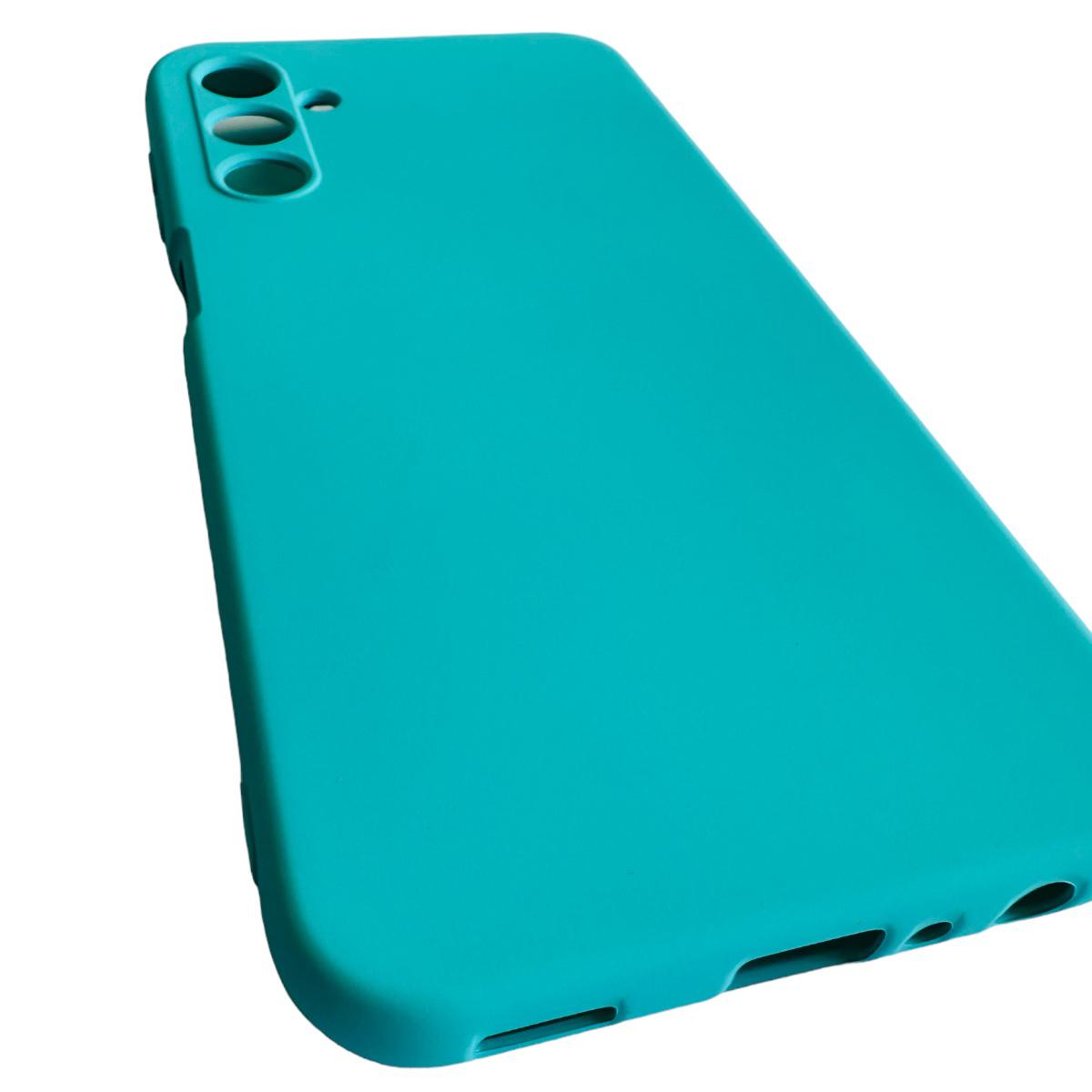 CARCASA FUNDA SAMSUNG A24 SILICONA TURQUESA - 3