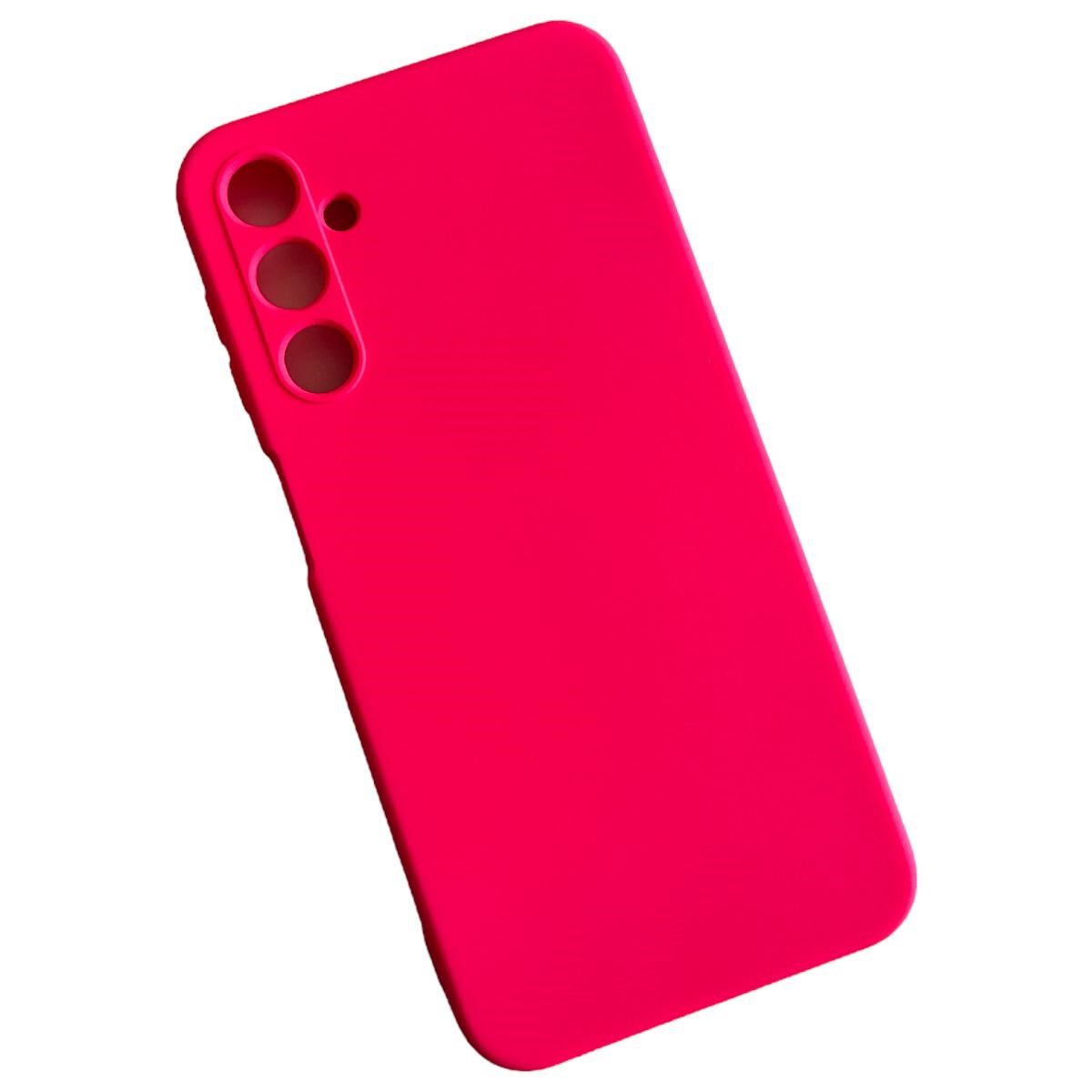 CARCASA FUNDA SAMSUNG A24 SILICONA ROSA CHICLE - 1
