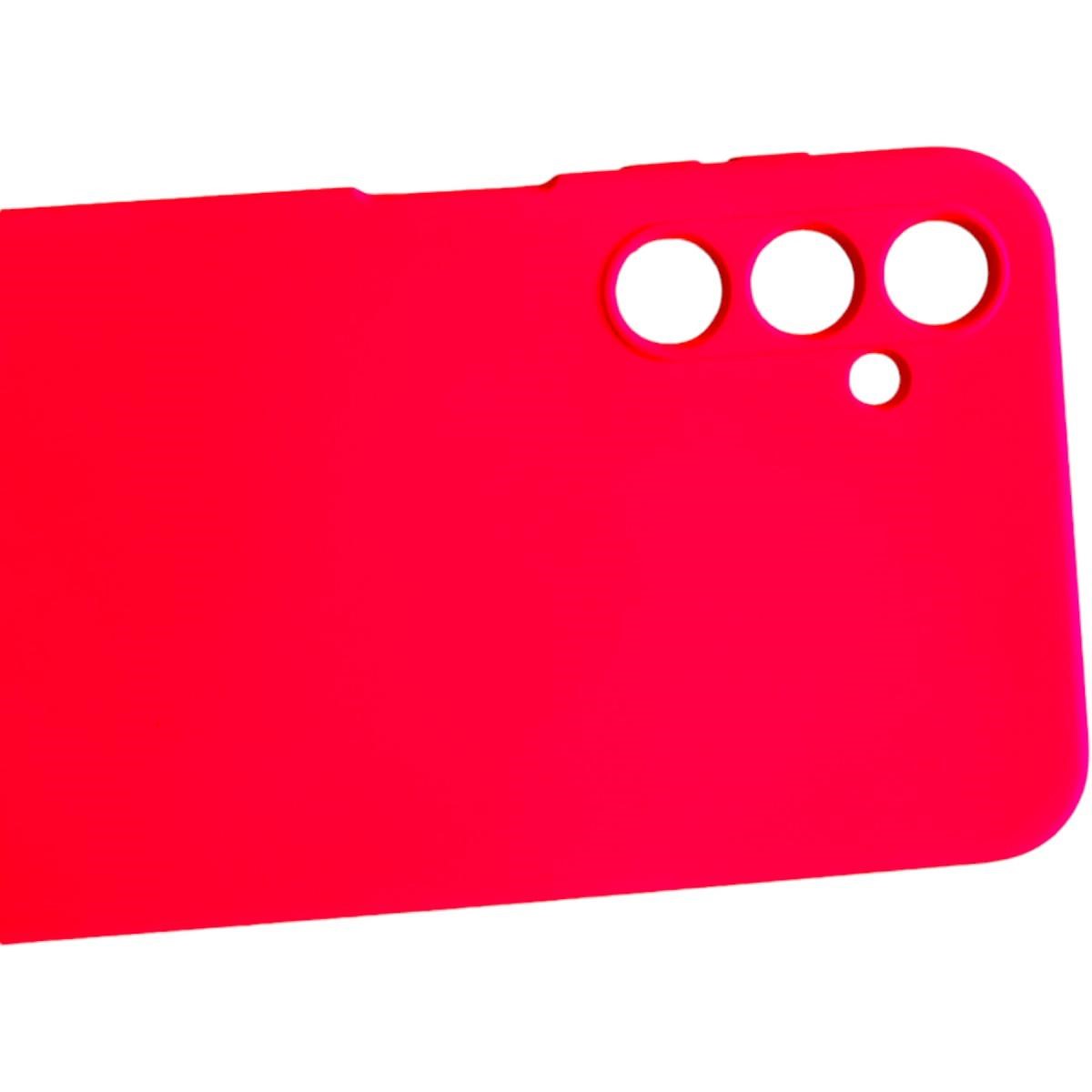 CARCASA FUNDA SAMSUNG A24 SILICONA ROSA CHICLE - 2