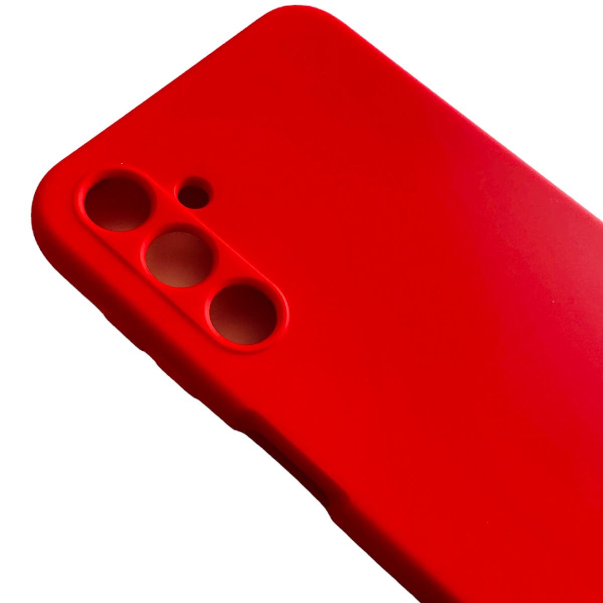CARCASA FUNDA SAMSUNG A24 SILICONA ROJO - 4