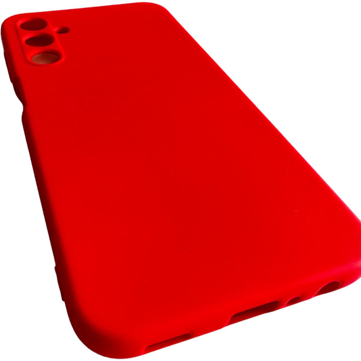 CARCASA FUNDA SAMSUNG A24 SILICONA ROJO - 5